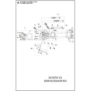 Motor Husqvarna HH196MP (970505301)